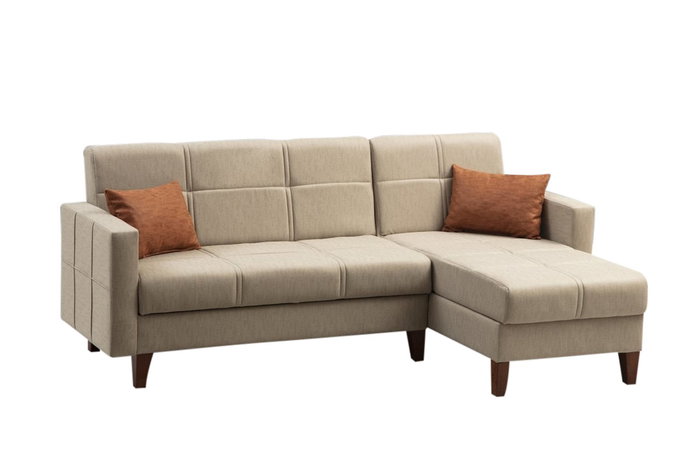 Atelier Del Sofa Polya - Sofá cama esquinero Beige